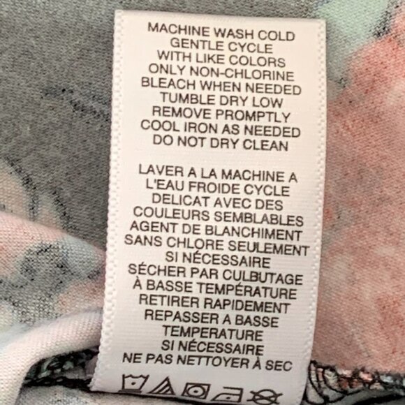 Material Girl Jr M Sleeveless Floral Bodycon Mini Dress Cutout Bow Back #224B - Picture 8 of 10